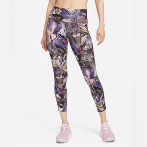 NWOT Women’s Nike Floral Epic Fast 7/8 Leggings Size Small